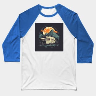 Van Life Glamping Digital Nomad Baseball T-Shirt